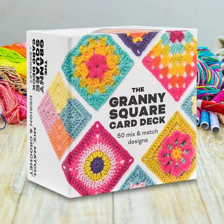 Granny Square Pattern Cards - Creative Crochet Design Templates for Beginners & Experts