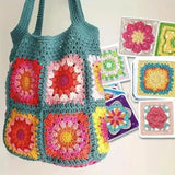 Granny Square Pattern Cards - Creative Crochet Design Templates for Beginners & Experts