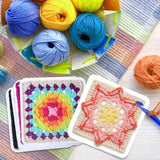 Granny Square Pattern Cards - Creative Crochet Design Templates for Beginners & Experts