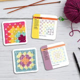Granny Square Pattern Cards - Creative Crochet Design Templates for Beginners & Experts