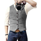 Mason Denim Vest – Gray