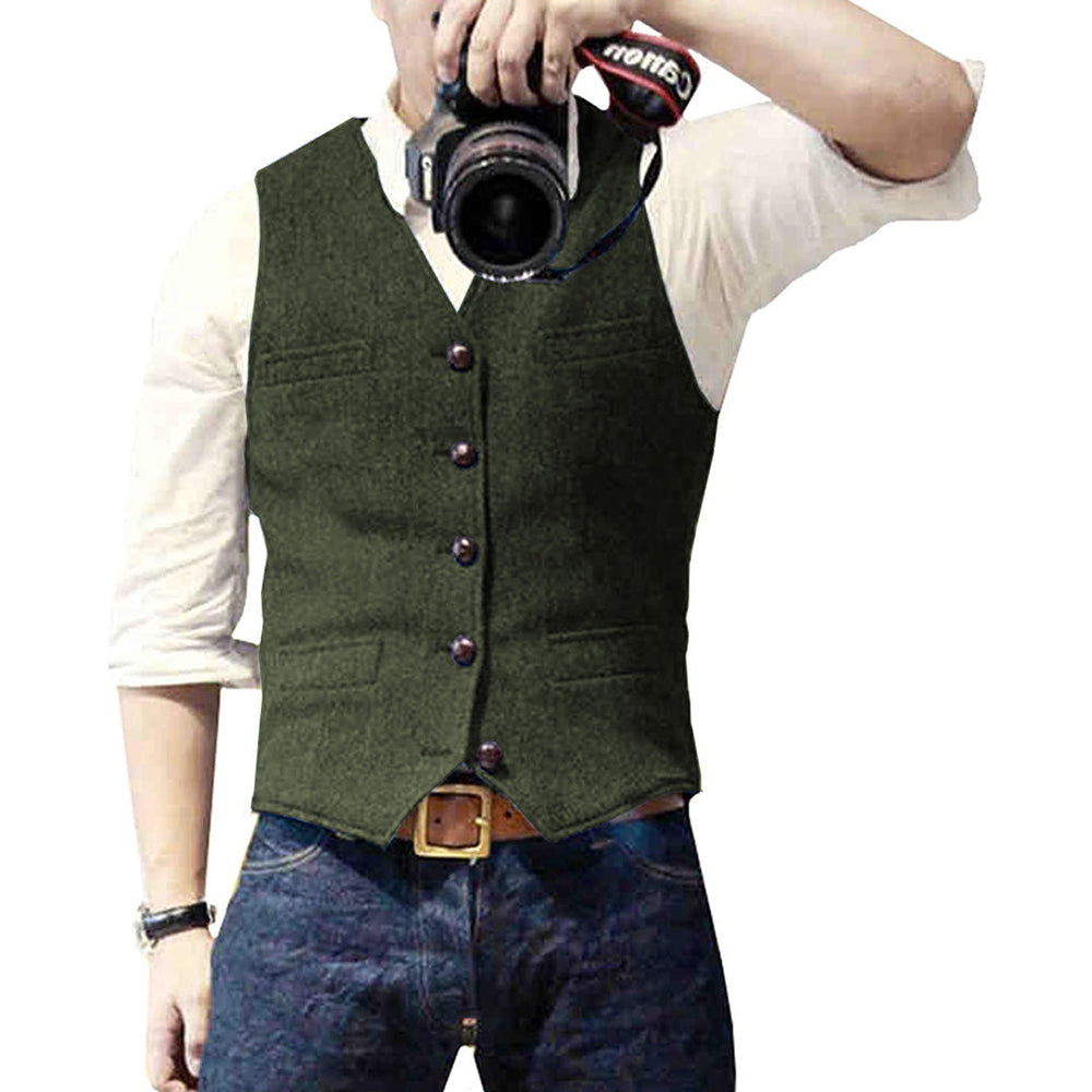 Mason Denim Vest – Green