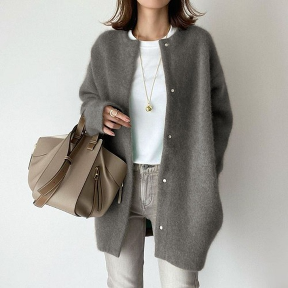 Long Sleeve Women's Cardigan with Pockets - Liora