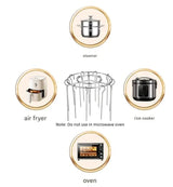 Heißluftfritteusen Grill-Set – Perfekte Knusprigkeit ohne Rauch | Ideal für Gesunde Grillgerichte