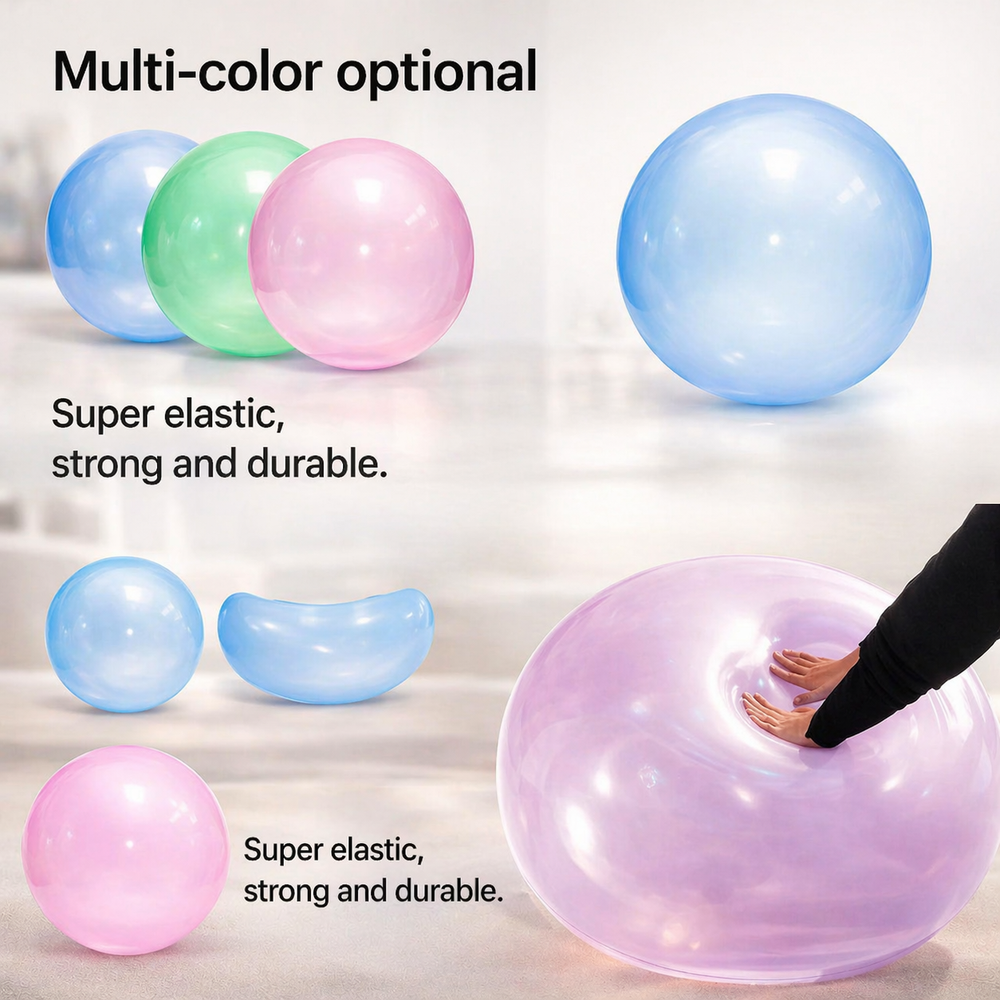 Inflatable Play Ball – Tear-Resistant TPR, BPA-Free & 50-120 cm Sizes
