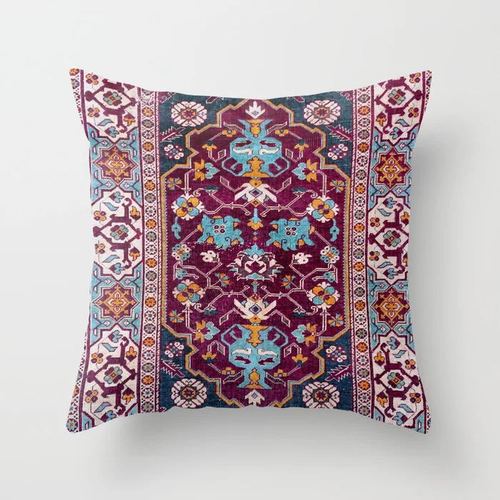Oriental Cushion Cover – Plush Fabric, Hidden Zipper & 40–60cm Sizes