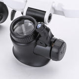 HD Reading Glasses with LED Lighting and Interchangeable Lenses - Optiview