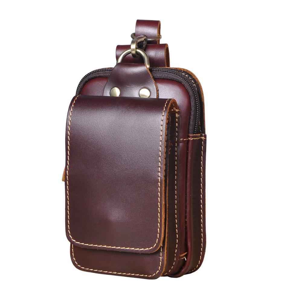 LeatherGuard Pro – Men's Leather Waist Bag