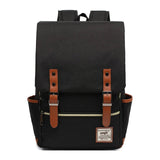 Black waterproof Oxford backpack with white zipper