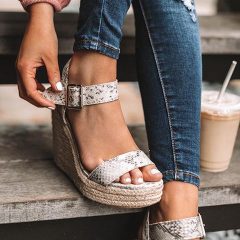 Mila – Orthopedic Wedge Sandals with Buckle
