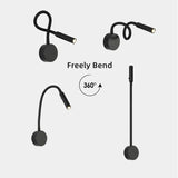 Flexible LED Reading Wall Light – Touch Switch, 3 Color Temperatures & Gooseneck Arm