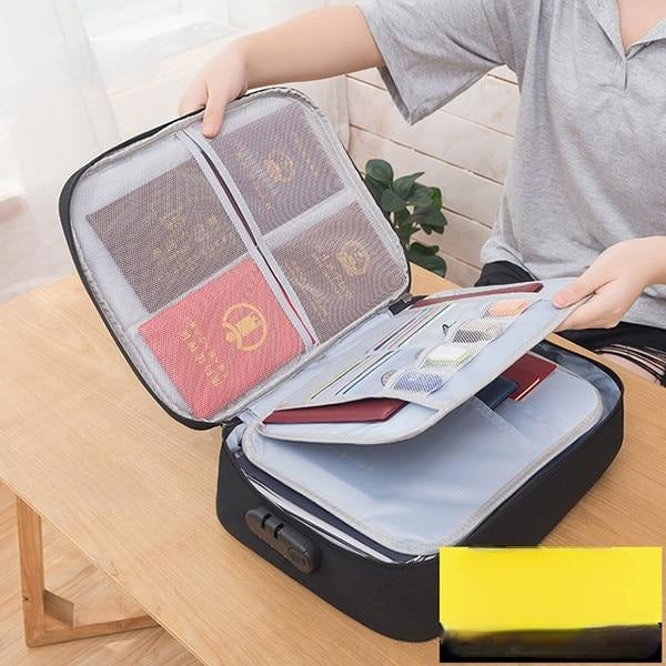 Lockable Waterproof Document Storage Case - Secure, Durable, and Weatherproof Organizer for Important Papers and Valuables