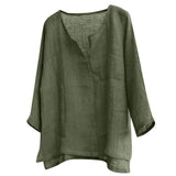 Lino Linen Blouse - Green