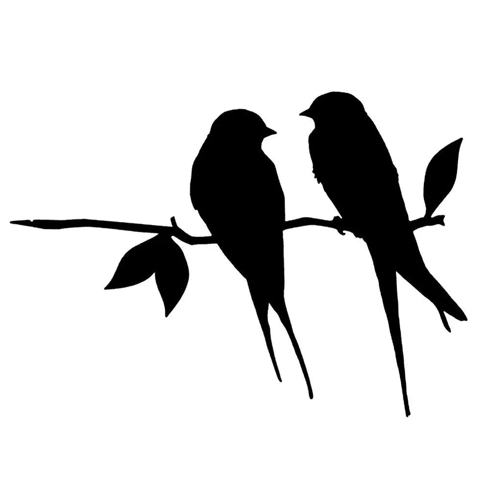 Enhanced Product Title: "Metall Vogel Silhouette – Elegante Wand- und Gartendekoration für Innen und Außen" 

This title includes keywords that potential customers might search for while also emphasizing the product's decorative use in both indoor and out
