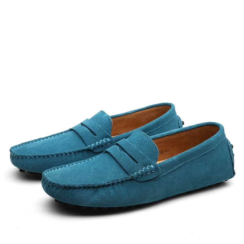 Italian – Fashionable Casual Suede Loafers for Men