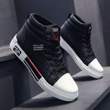 Men's Modern High-Top Shoe – Black