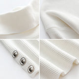 Buttoned women's turtleneck with stylish detail – Elara - 6
