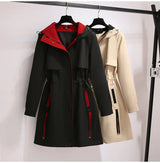 Plus-Size Hooded Windbreaker - Fall Magic Collection for Women