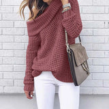 Ladies Off-Shoulder Knitted Sweater - Selina - 3