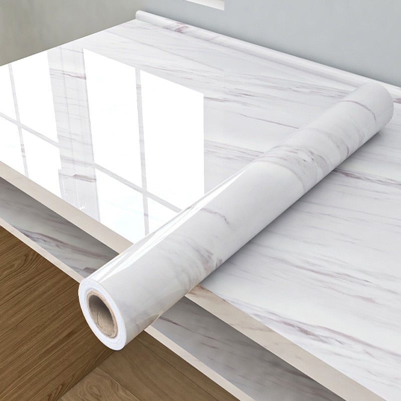 Marble Self-Adhesive Film – Waterproof PVC Vinyl, 60cm Wide, 3D Texture