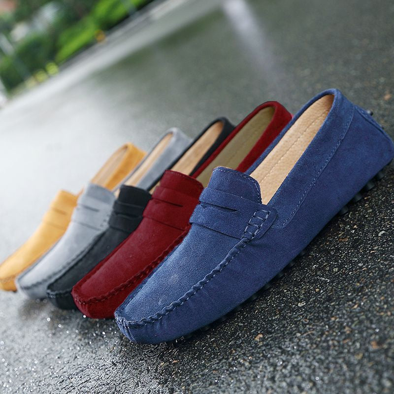 Italian – Fashionable Casual Suede Loafers for Men
