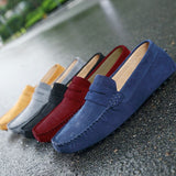 Italian – Fashionable Casual Suede Loafers for Men
