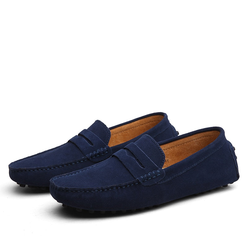 Italian – Fashionable Casual Suede Loafers for Men