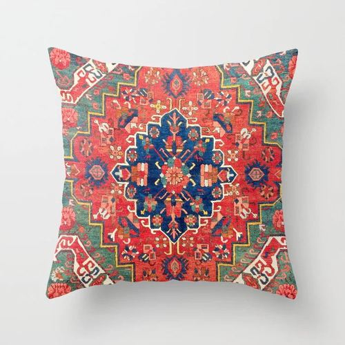 Oriental Cushion Cover – Plush Fabric, Hidden Zipper & 40–60cm Sizes