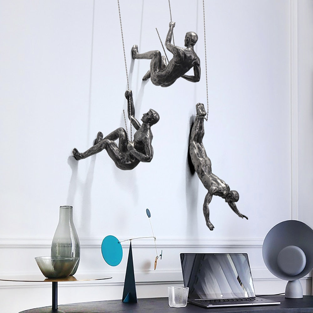 PeakFigures – Mountain Climber Wall Sculpture