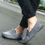 Italian – Fashionable Casual Suede Loafers for Men