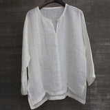 Lino Linen Blouse - White