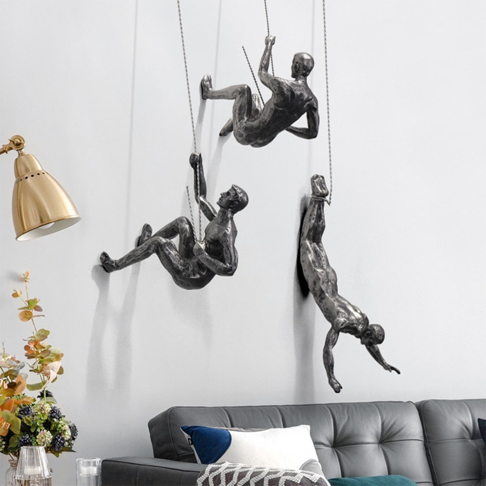 PeakFigures – Mountain Climber Wall Sculpture