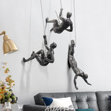 Kalsten | Wall sculpture ClimbArtis | Symbol of strength & growth | Handcrafted from resin & iron wire