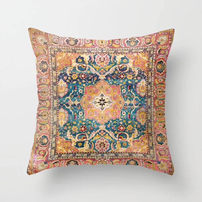 Oriental Cushion Cover – Plush Fabric, Hidden Zipper & 40–60cm Sizes