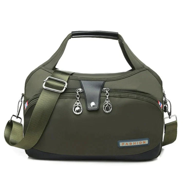 Damen Handtasche mit Schultergurt und mehreren Fächern