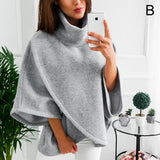 Asymmetrical women's turtleneck sweater – Autumn Magic Mara - 4