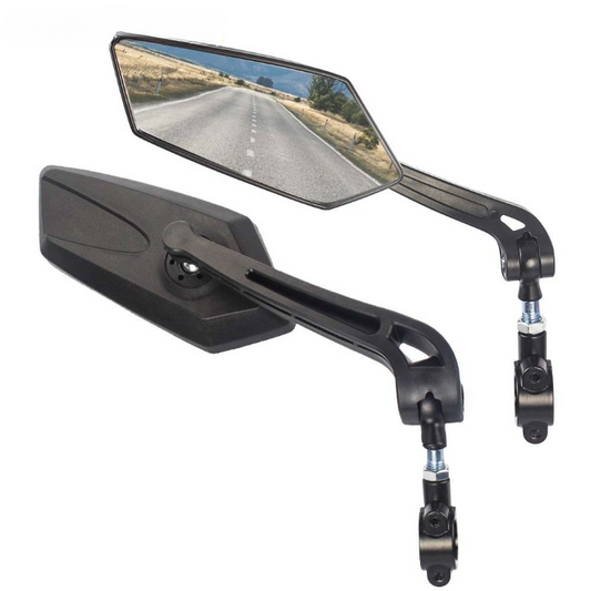 360° Adjustable Bike Mirror – Universal Handlebar Mount & Wide Rear View