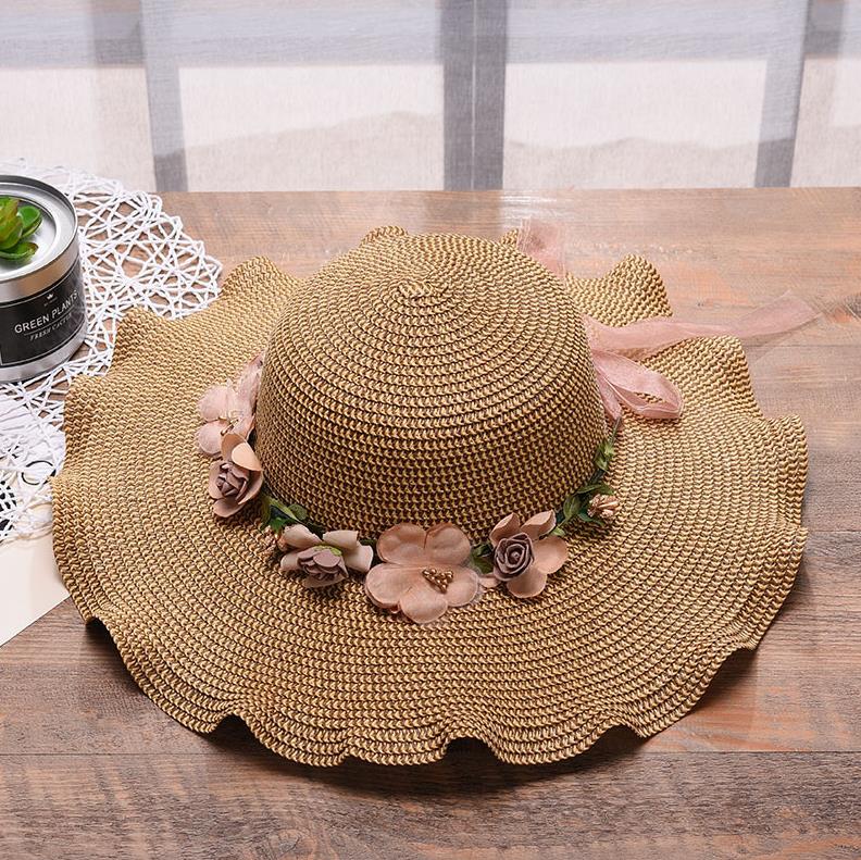 Optimized Product Title: "Damen Sommerhut mit Blütendekoration – Stylischer UV-Schutz für Strand und Garten" 

This title includes relevant keywords while emphasizing the product's features and benefits, making it more appealing for Google Shopping.