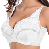 Plus-Size Lace Push-Up Bra - Comfortable Support & Elegant Design for Curvy Figures