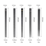 Kalsten | DineLux – Luxurious Chopstick Set with Refined Designs (5 Pairs)