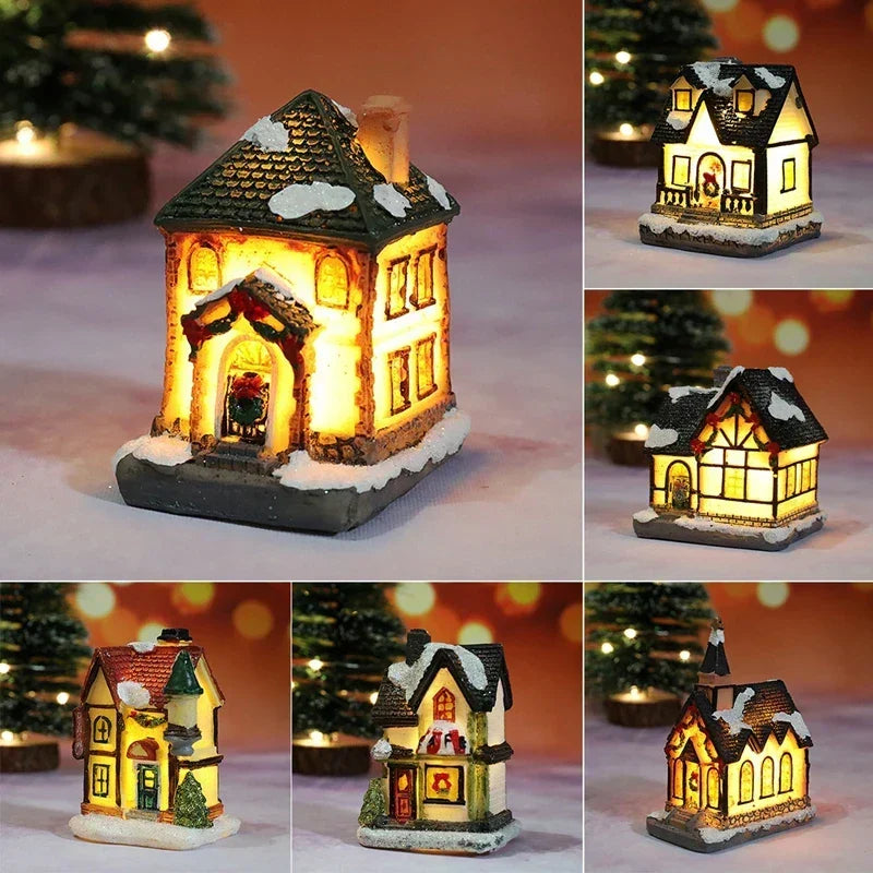LED Christmas Chalet Light – Glowing Holiday Decoration for Kids' Rooms