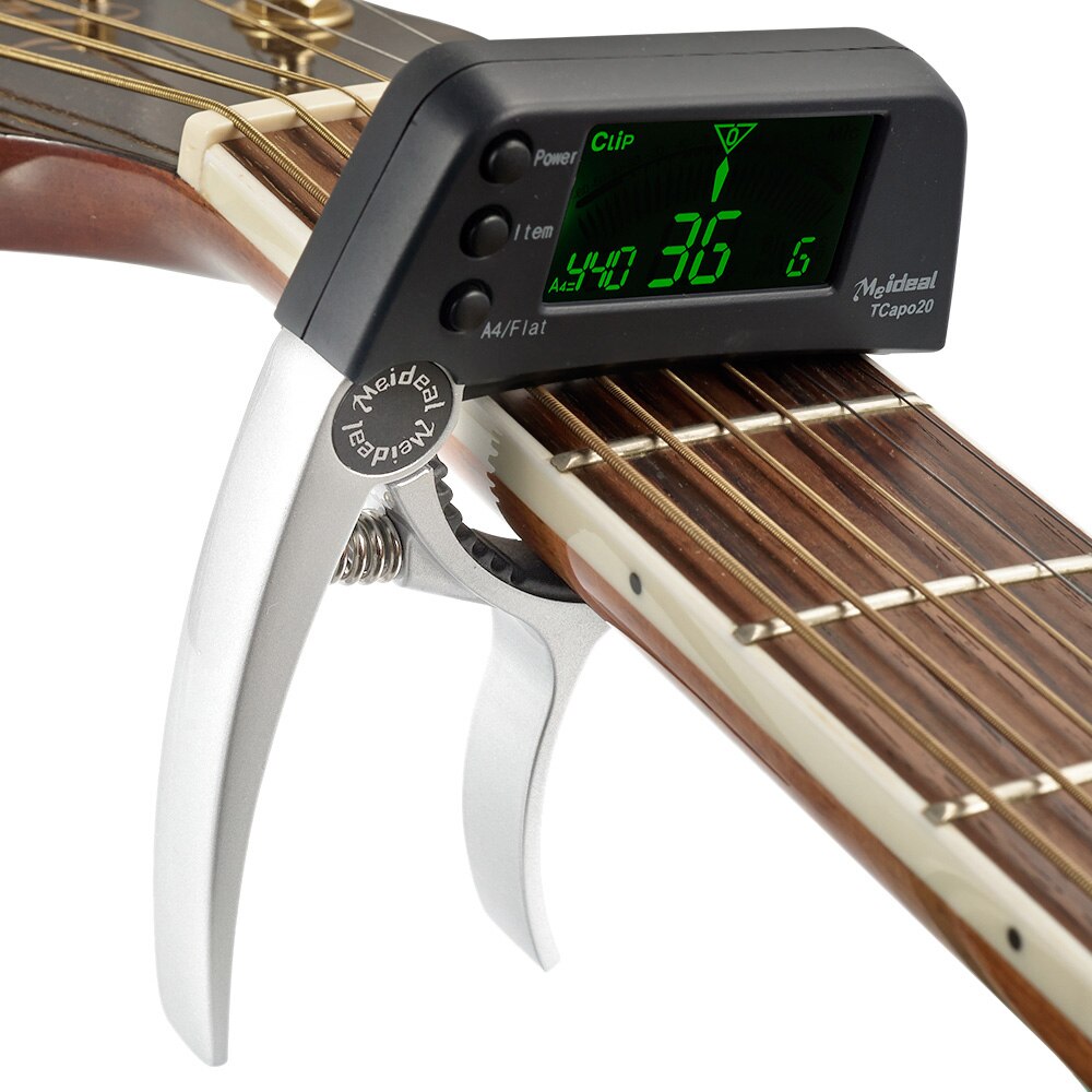 TuneGrip 2-in-1 Guitar Capo & Tuner