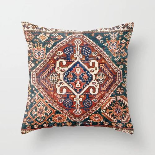 Oriental Cushion Cover – Plush Fabric, Hidden Zipper & 40–60cm Sizes