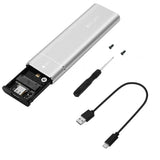 External Hard Drive Portable SSD NVMe USB 3.0 Enclosure Case