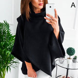 Asymmetrical women's turtleneck sweater – Autumn Magic Mara - 3