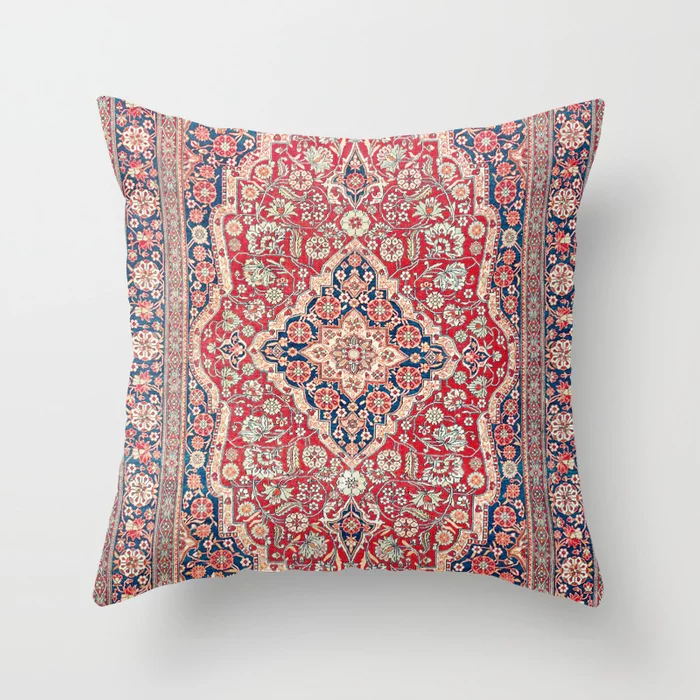 Oriental Cushion Cover – Plush Fabric, Hidden Zipper & 40–60cm Sizes
