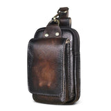 LeatherGuard Pro – Men's Leather Waist Bag