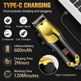 Hair Clippers Cordless Trimmer Set Rechargeable Lithium Grooming Kit