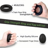 Hand Gripper Forearm Strength Trainer Adjustable Metal Workout Set