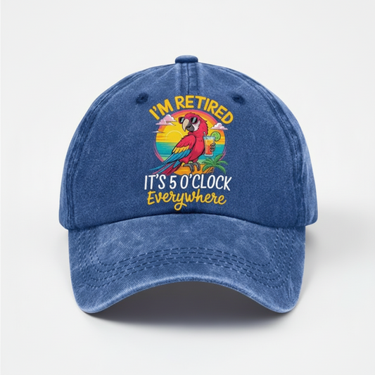 Baseball Cap – Adjustable Fit, Washed Casual Style & Embroidered Design